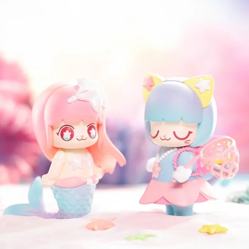 Original Anime Kimmy&Miki Undersea Adventure Blind Box Action Figure Toys Kawaii Desktop Model Boyfriend Birthday Gift