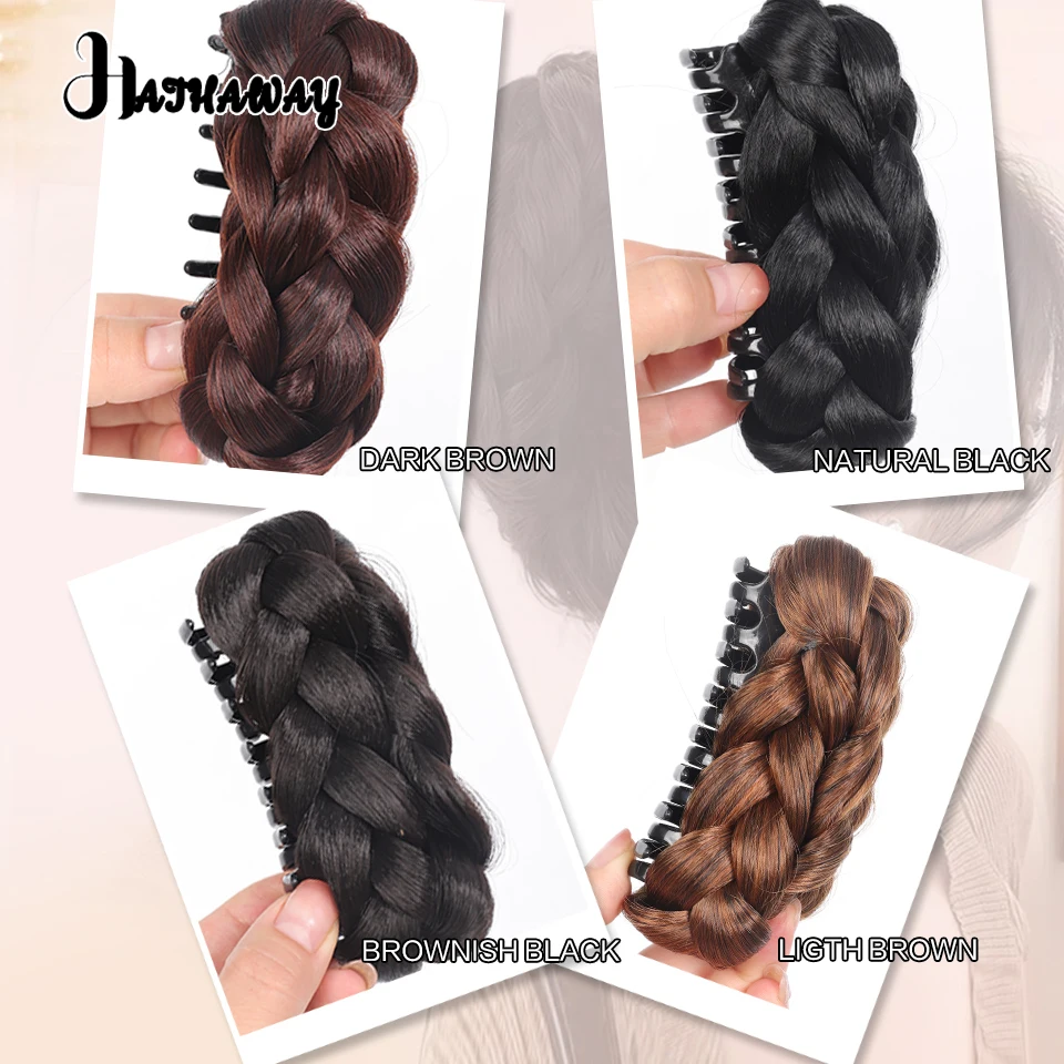 الاصطناعية المقلية العجين التقلبات حبة رئيس كعكة الإناث انتزاع كليب زهرة برعم رئيس رقيق عموم شعر مستعار حقيبة تمديد للنساء