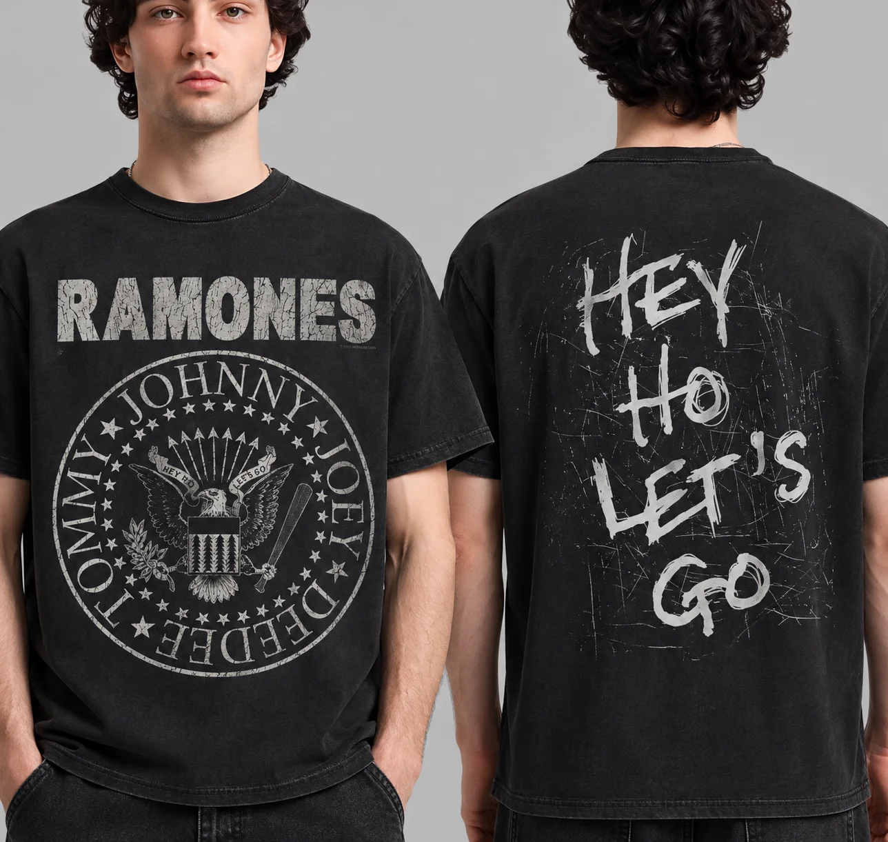 Summer 2026 Hot American Legendary Punk Band Ramones Theme Outdoor Casual Fashion Men Women Cotton Short-sleeved T-shirt Y2K