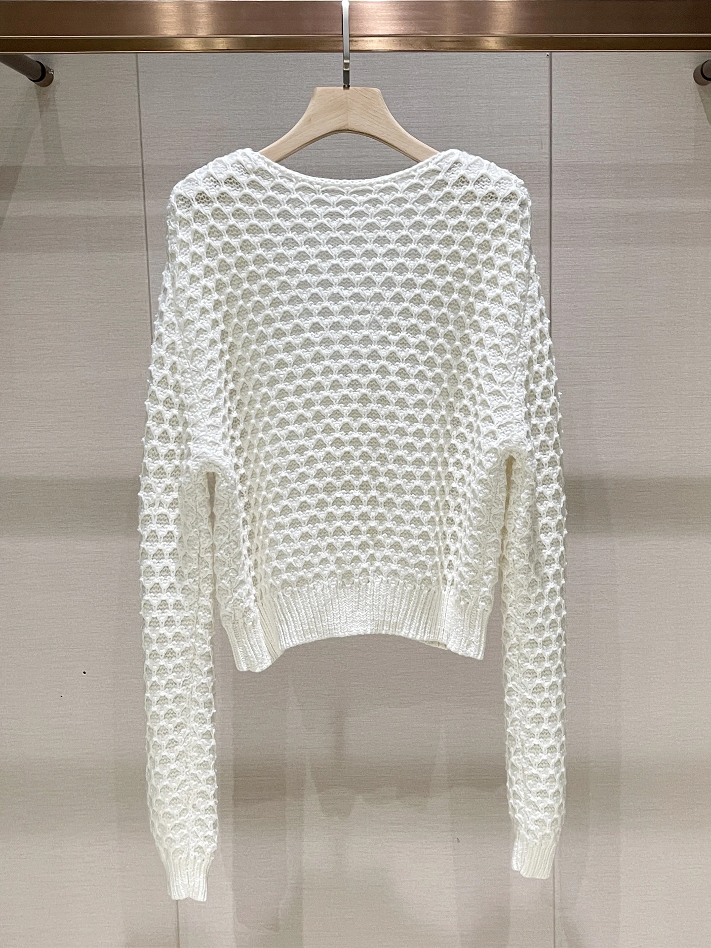 Ele V-Ne Maglione lavorato a maglia Cardigan aperto bianco monopetto da donna Sweet Sle Winter Faion Casual Pelle traspirante-Fr...