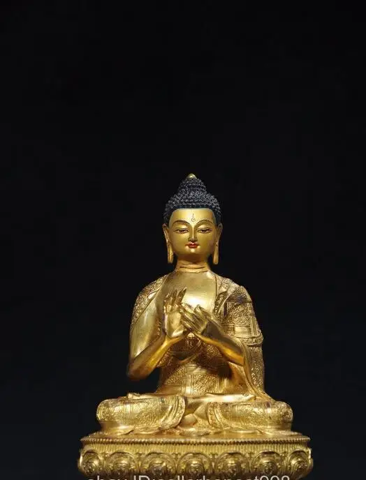 

Gilt Bronze Statue of Tibet Buddhism Sakyamuni Dipankara Buddha Statue 29cm