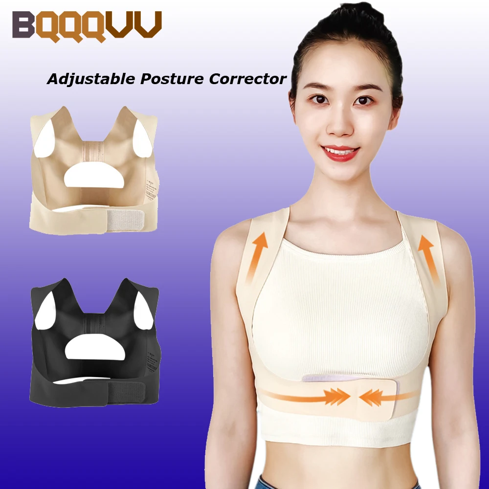 

Breathable Adjustable Posture Corrector Braces for Women, Back Support Belt, Orthotics Rectify Posture Corset, Shoulder, 1Pc
