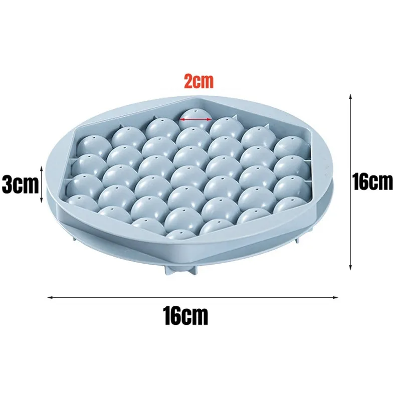 Nowa lodowa kulka taca sześcienna do galaretek kostkarka do lodu talerz okrągła kula whisky silikonowa foremka tacka do lodu na letni sok