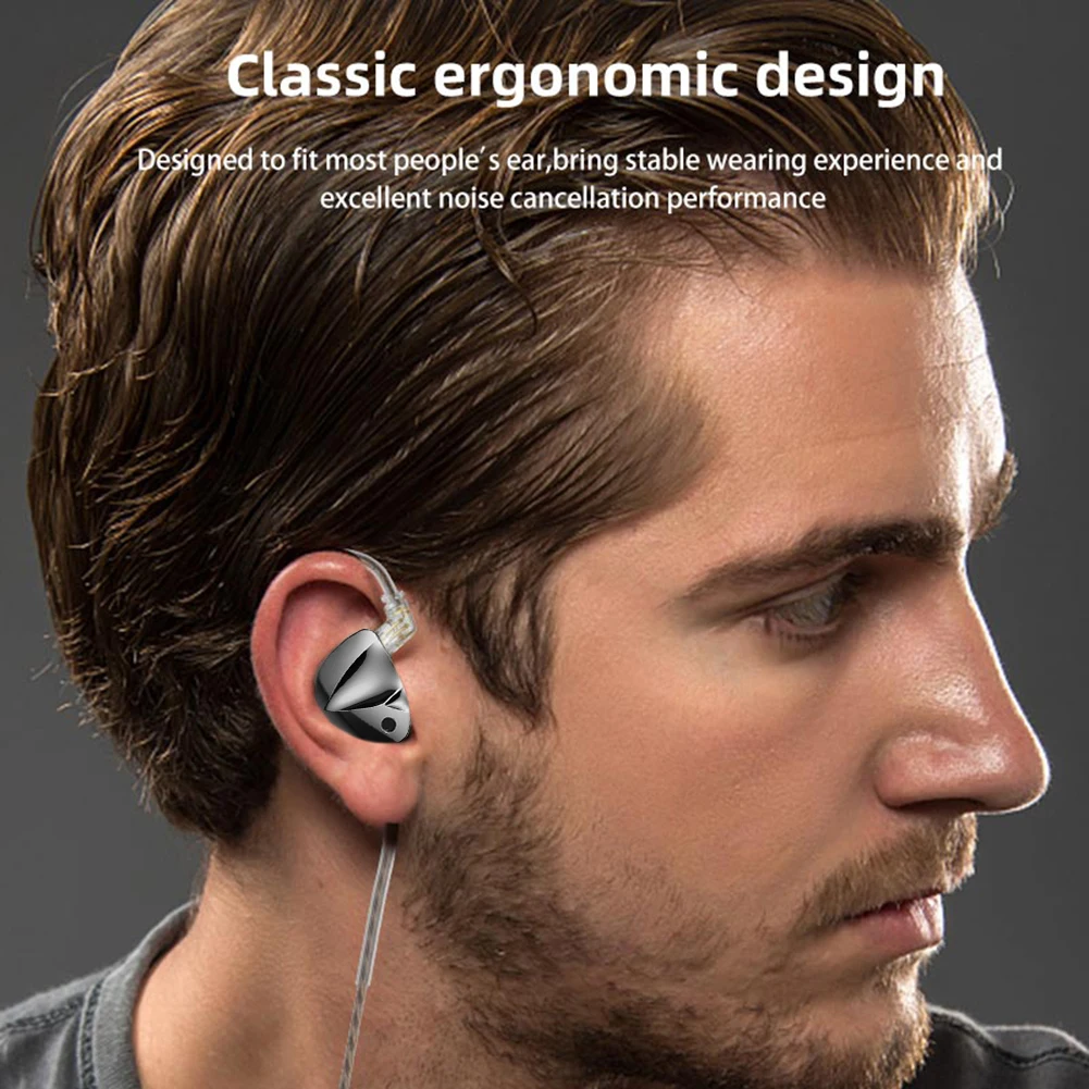 KZ d-fi Earphone In-Ear magnetik, Headset kabel koil dinamis ganda dapat disesuaikan, Monitor panggung, Earphone HiFi musik