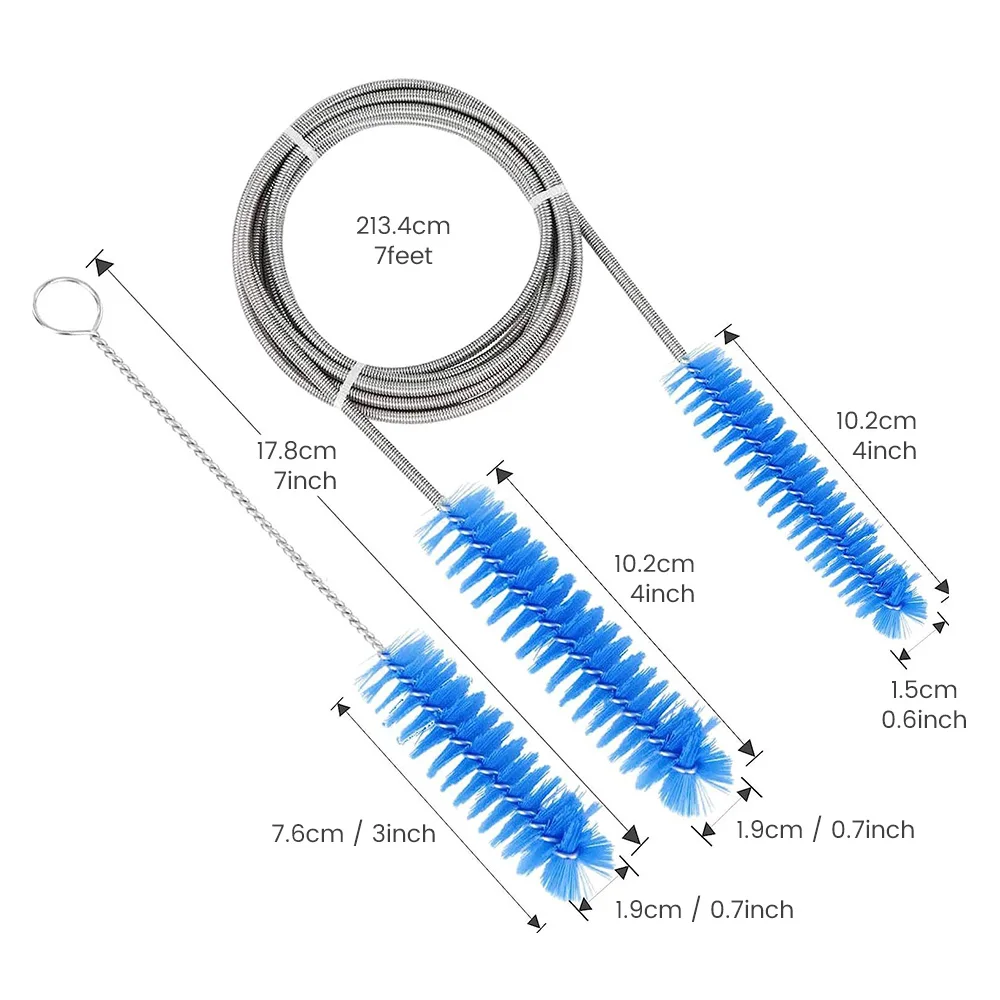 CPAP Tube Cleaning Brush Diameter 15mm 19mm Dual Brush Heads Supplies Suitable for CPAP Mask Hose Wash Cleansing Tool ﻿