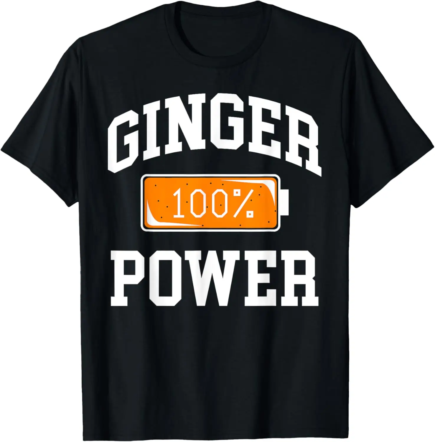 Ginger Power Shirt | Funny Full Charge Battery Costume Tee