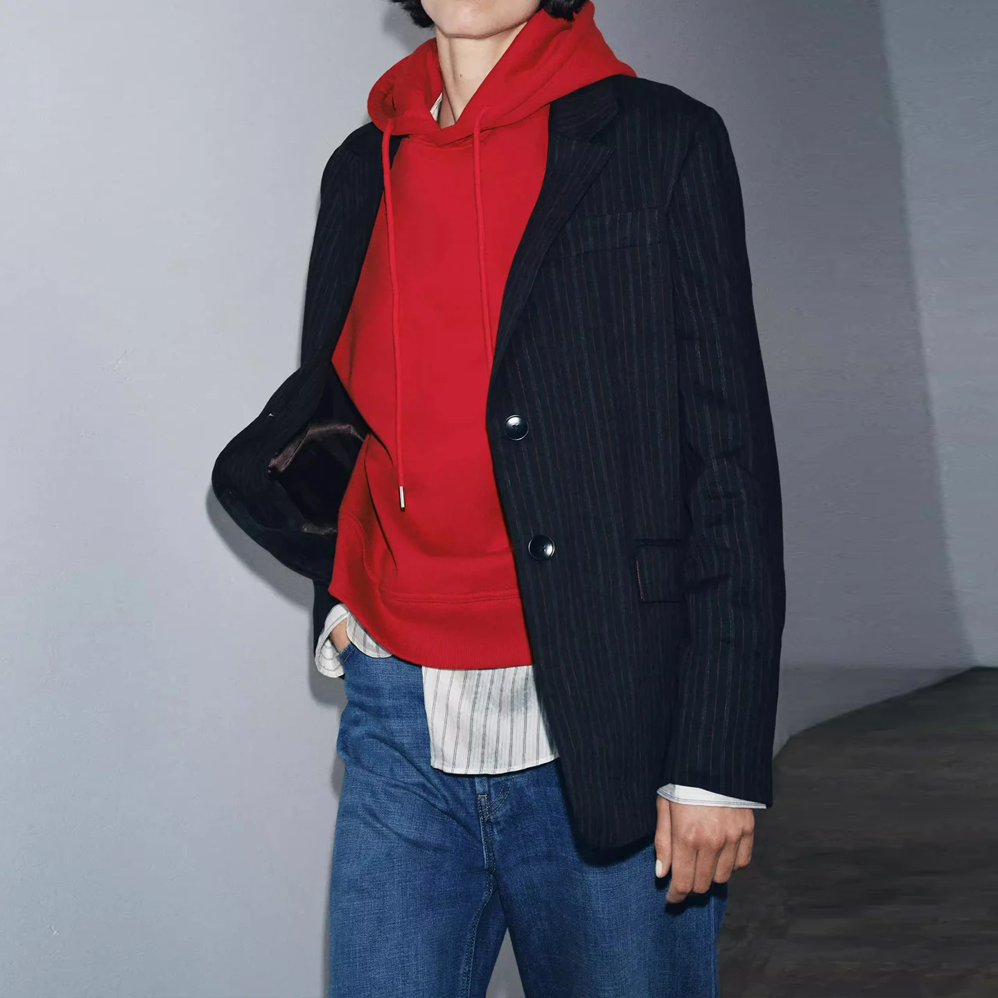 Z Felpa con cappuccio Faionable da donna Vestibilità ampia Temperamento personale versatile Nuovo arrivo 2025 Autunno Lungo Colore Sve