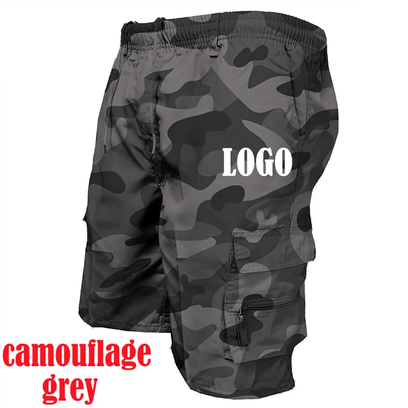 Summer Men\'s Customized Cargo Shorts Casual Jogging Shorts Loose Multi-pocket Camouflage Work Shorts Sports Shorts