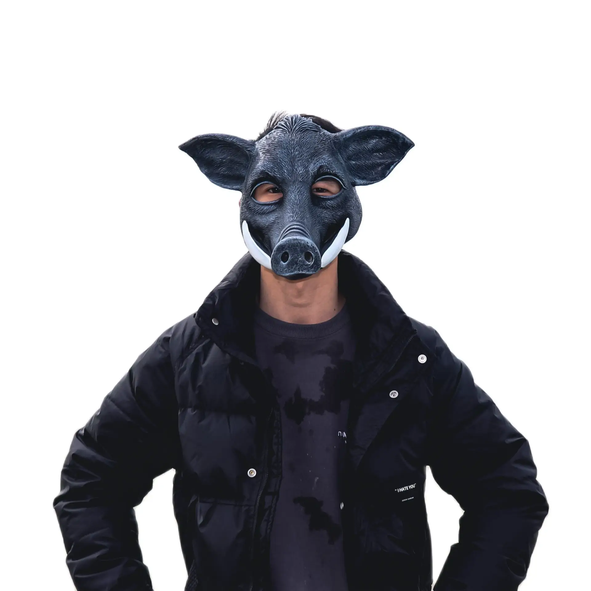 Tier Cosplay Masken Wildschwein Masken Pu Schaum Schwein Gesicht Abdeckung Halloween Maskerade Party Requisiten Bühne Leistung Rave Masken