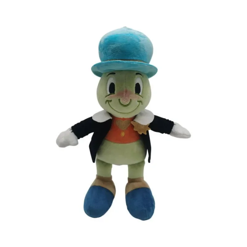 Jouets en peluche Disney Pinocchio Jiminy Cricket pour enfants, oreiller en peluche, dessin animé mignon, cadeaux d'anniversaire et de Noël, 33cm