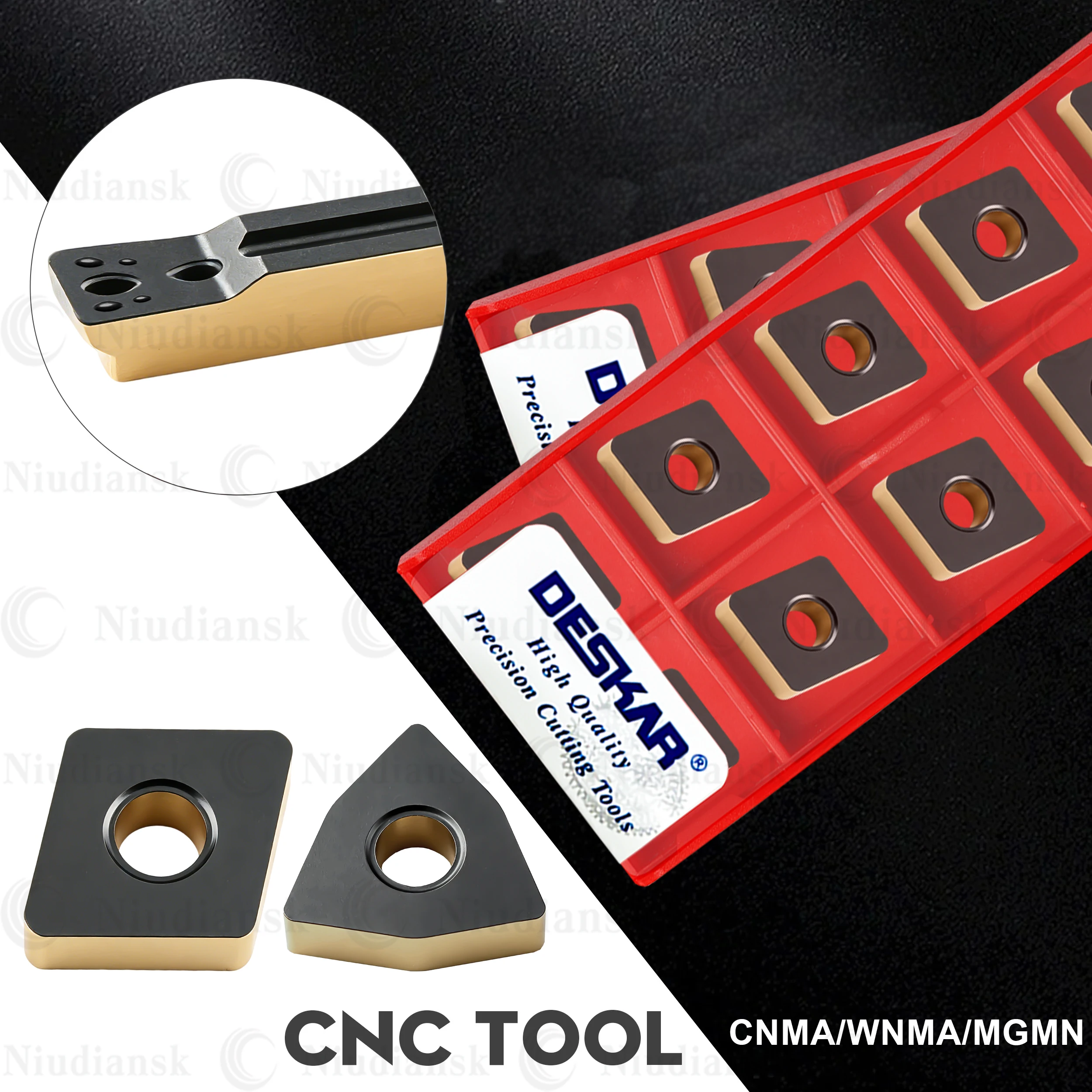 Multiple Models CNMA120412 WNMA080408/12 LF3018S Turning Blade MGMN300-M LF3018S Grooving Blade DESKAR Numerical Control Inserts
