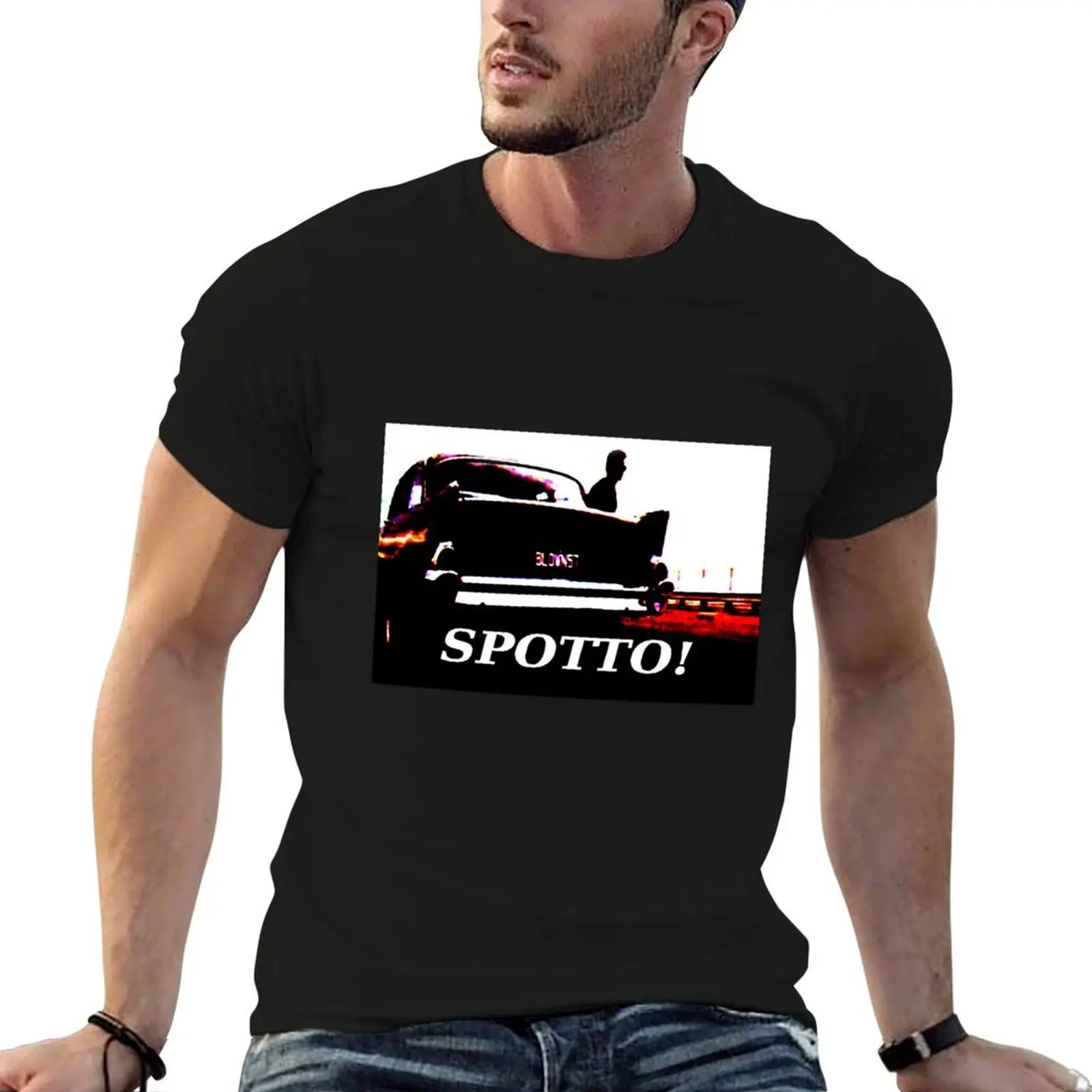 running on empty blown 57 chev T-Shirt Work Basic Short Sleeve Top