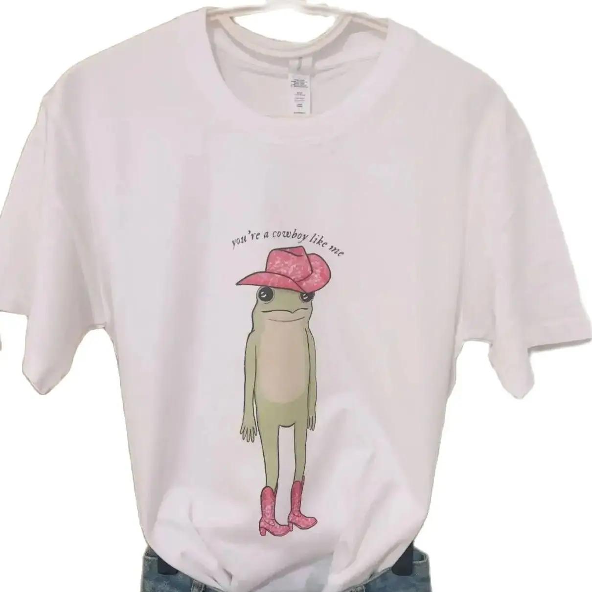 

Cute Frog New Cartoon T-shirts Harajuku Short Sleeve Loose OCasual Tops Women O Neck All Match Casual Tees