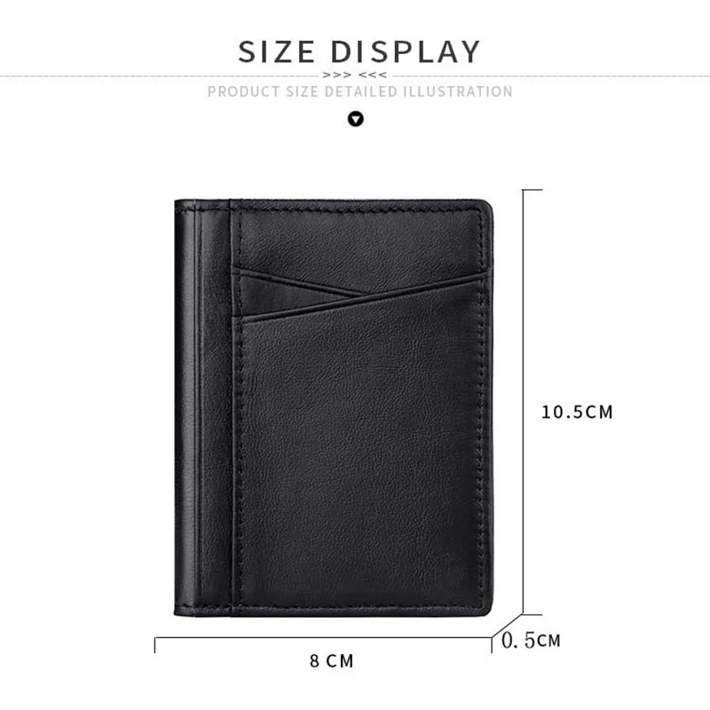 Card Bag Business Wallet Multifunctional Business Card Bag Clip Card Set Multi-Card Bits Driver License Storage Leather Card Bag