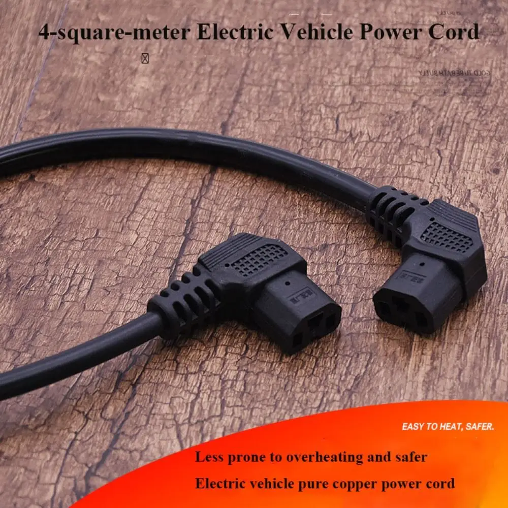 New Black Car Battery Plug 4 Styles Copper Core Charging Accessories Electric Vehicle Bike