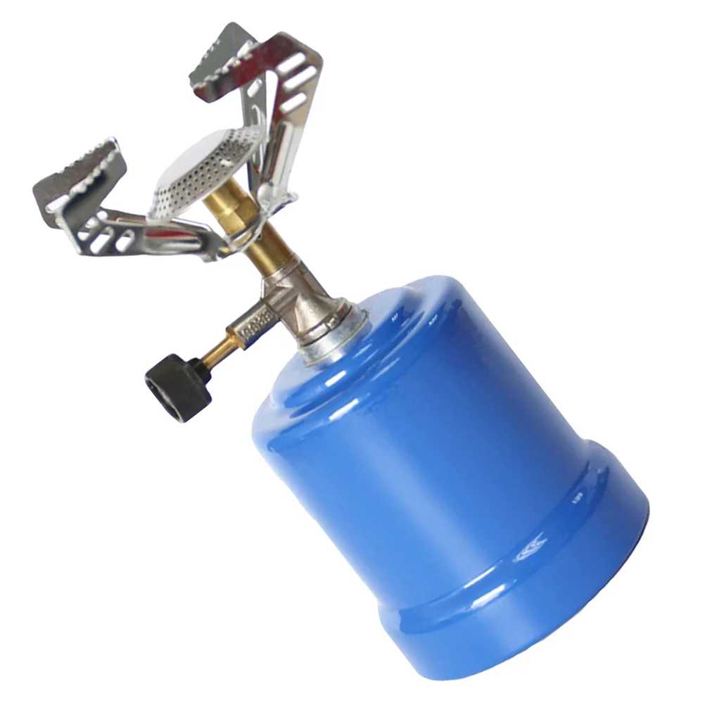 

Portable Coffee Stove Zinc Alloy Copper Stainless Steel Lightweight Camping Backpacking Gas Tank Stove Adjustable Flame Outdoor