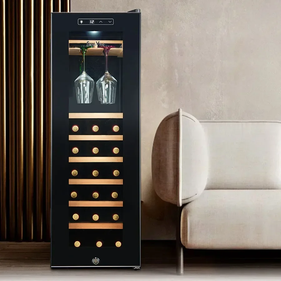 Standing Wine Cabinet Modern Living Room Corner European Glass Display Deco Cooler Wine Rack  Club Furniture