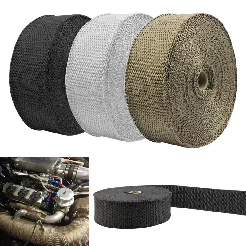 Wärme Wrap Verteiler Isolierung Rolle Beständig Motorrad Auspuffrohr Modifizierte Tropische Glasfaser Wärme Schutz Auto Teile