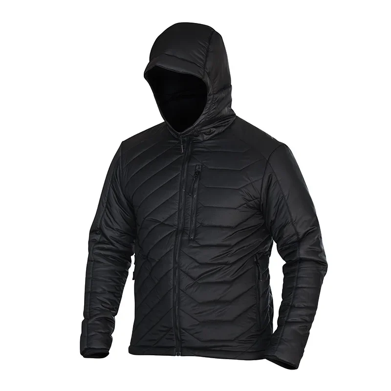 CamSolomon-Parkas à capuche pour hommes, veste coupe-vent décontractée, coton chaud rembourré, manteau à fermeture éclair, vêtements d'extérieur résistants au froid pour hommes, optique, hiver