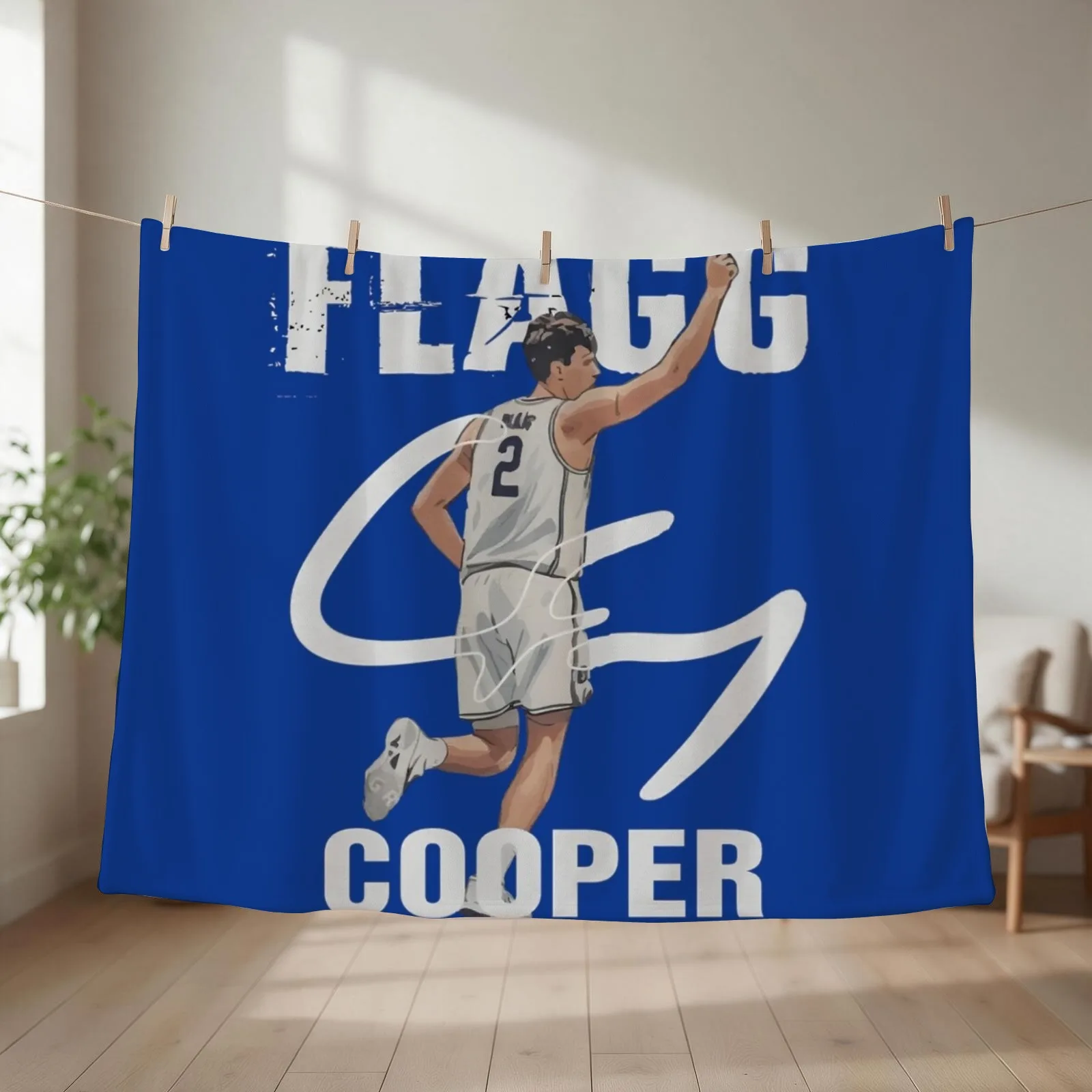Cooper Flagg Throw Blanket couch cozy soft plush fuzzy picnic outdoor blanket