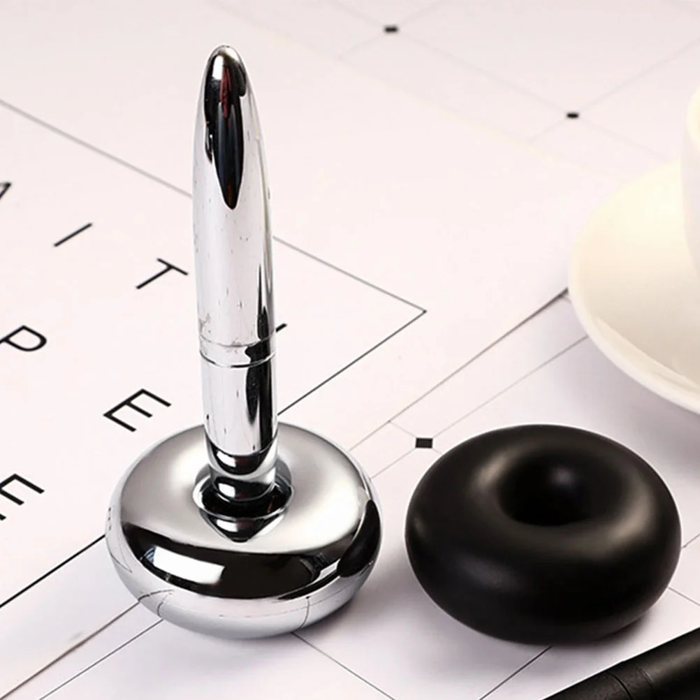 

2 Pcs Floating Platform Maglev Ballpoint Pen Man Pens Display Case Plastic Hover Professional Men