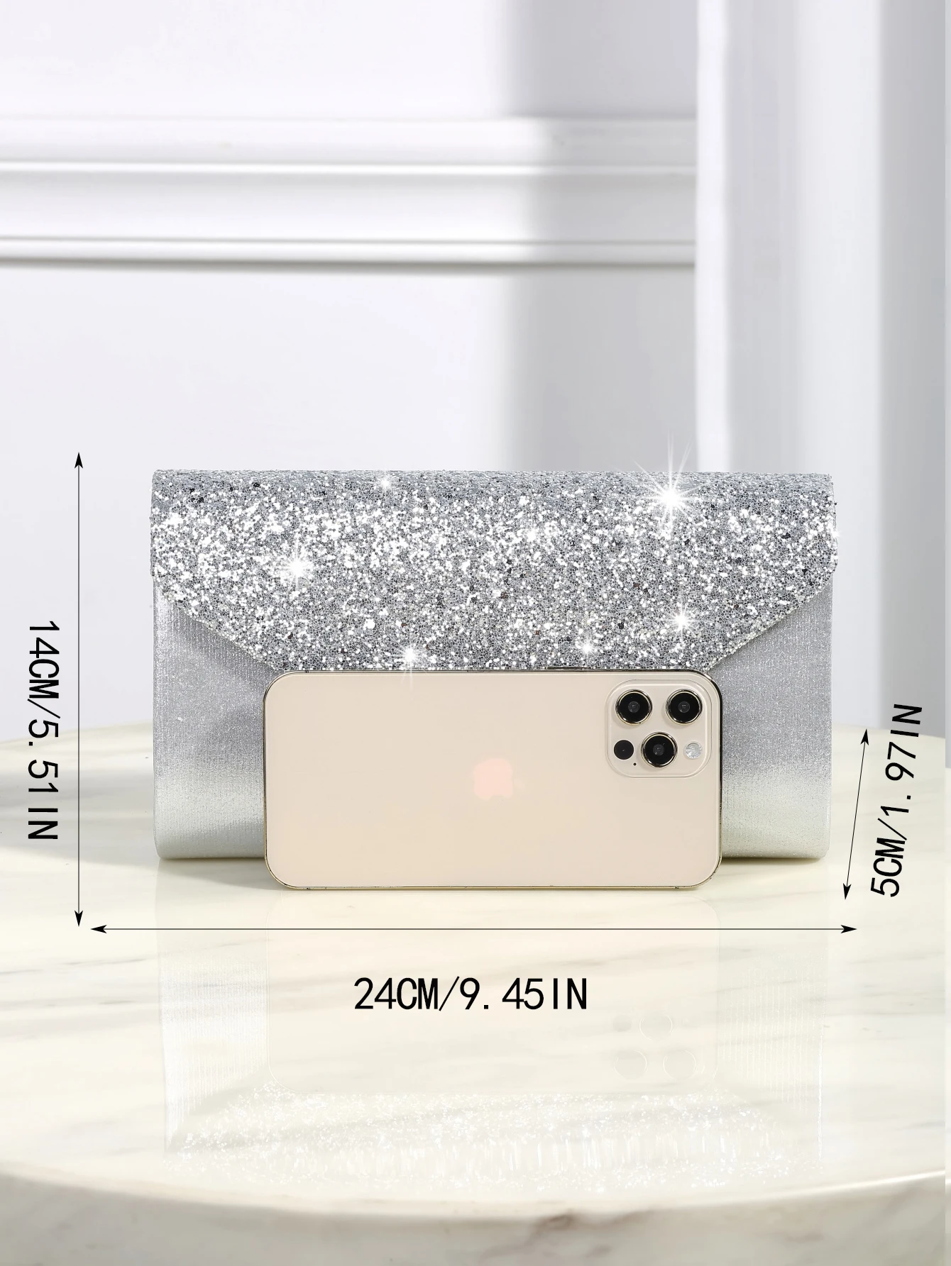 Glitter Bling,Shiny Elegant And Fashionable Envelope Clutch Bag, Party Wedding Handbag For Women Dinner Bag, Best Gift For Women