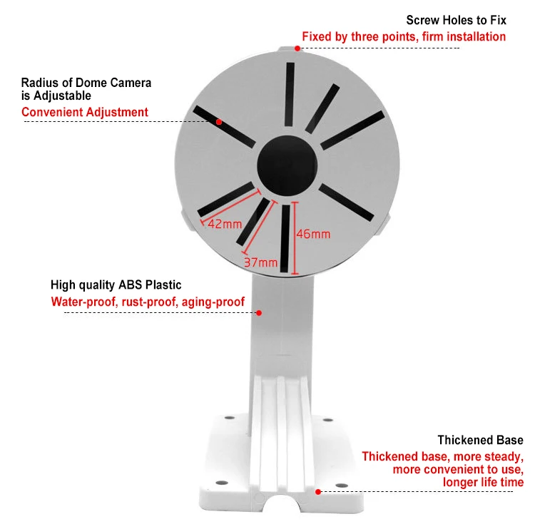 Outdoor Convenient Mounting CCTV Bracket Security Surveillance Dome Cam Wall Mount Bracket Stand Holder Accessories