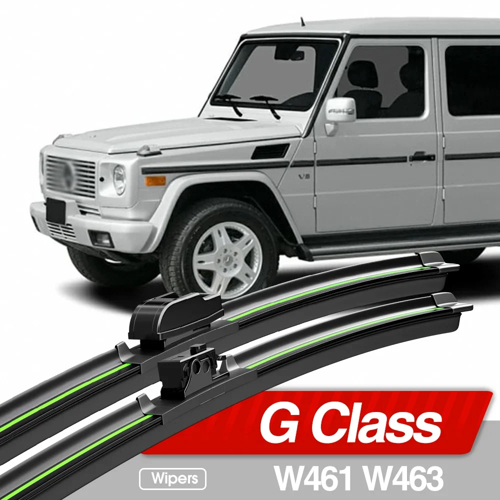 For Mercedes Benz G Class W461 W463 1989-2023 Front Windshield Wiper Blades 2pcs Windscreen Window Accessories 2012 2018 2020