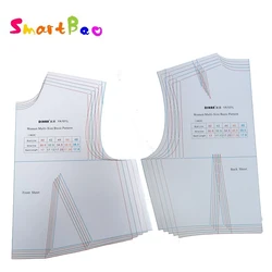 1:1 Basic Inch Sewing Pattern L Size Fashion Women Prototype Full Scale Clothing Design Rulers Template Apparel Pattern Making