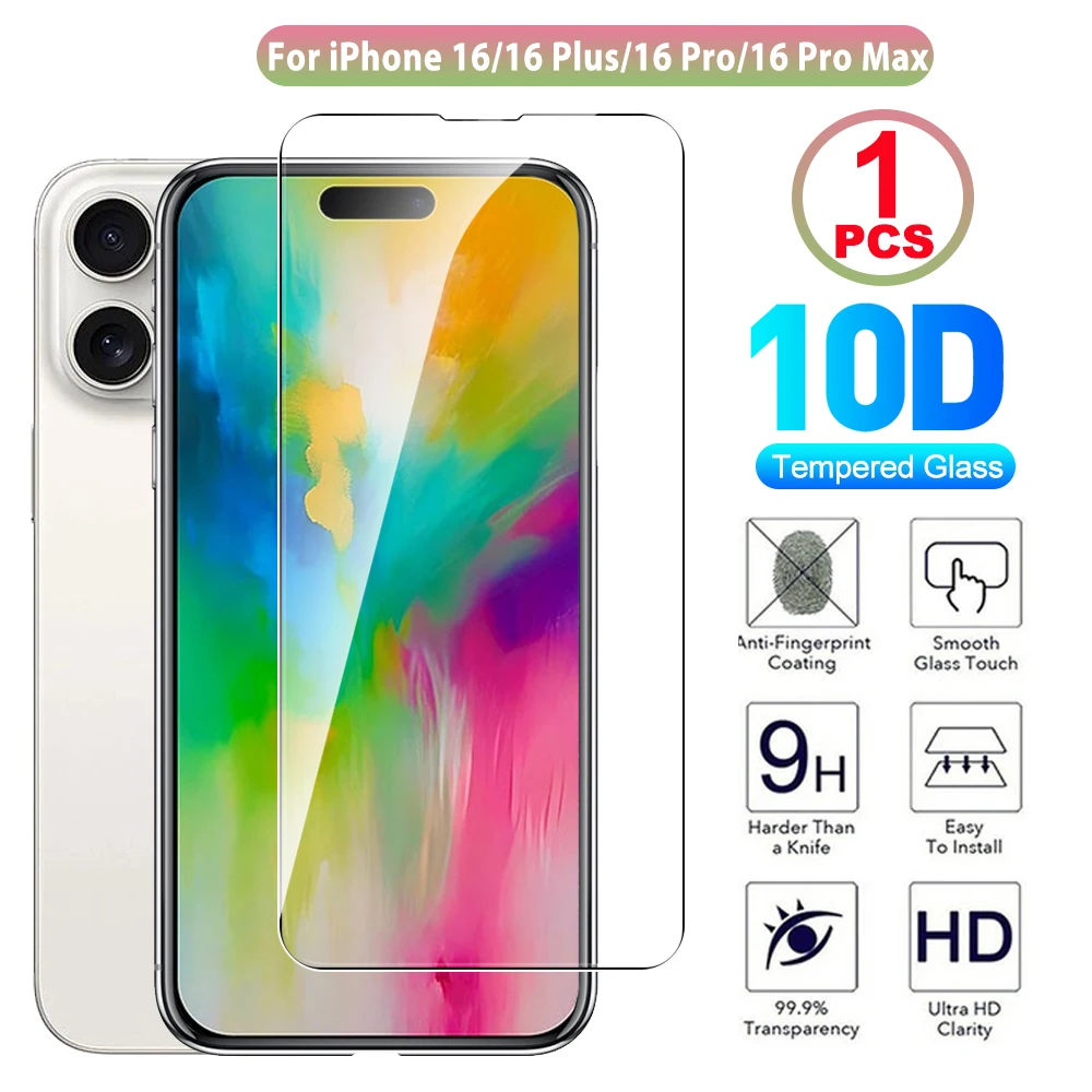 HD Protective Glass For iPhone 16 Pro Max 16 Plus Tempered Glass For Apple iPhone16 16Pro Max 16plus 16+ 2024 Screen Protectors