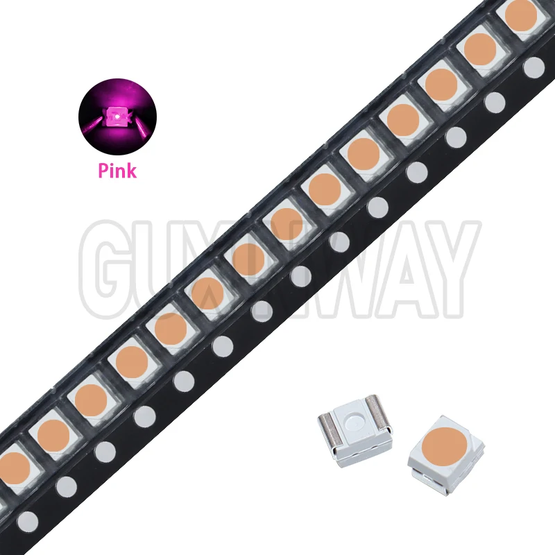 100pcs 3528 1210 Diode SMD LED Diodo Kit Green RED Blue Yellow WARM White Pink Orange RGB