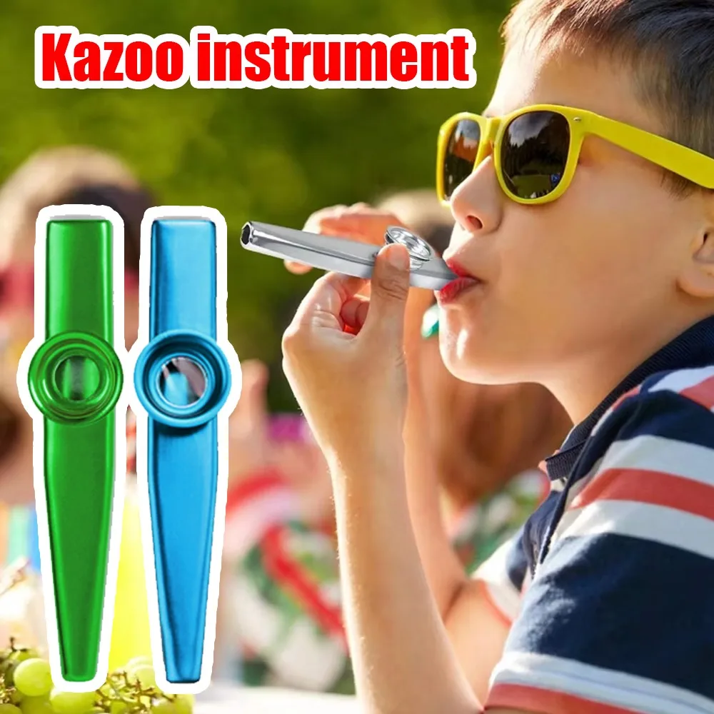1 Metal Kazoo Musical Instrument Mouthpiece Kazoo Perfect For Musical Instruments Guitars Minimalist Design Lightweight Kazoo