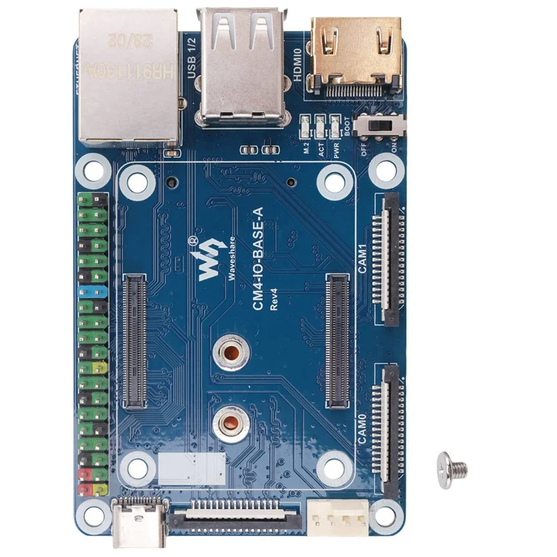 

L72A-Waveshare 2X CM4 плата расширения для вычислительного модуля Raspberry Pi 4, базовая мини-плата расширения, основная плата вычислительного модуля