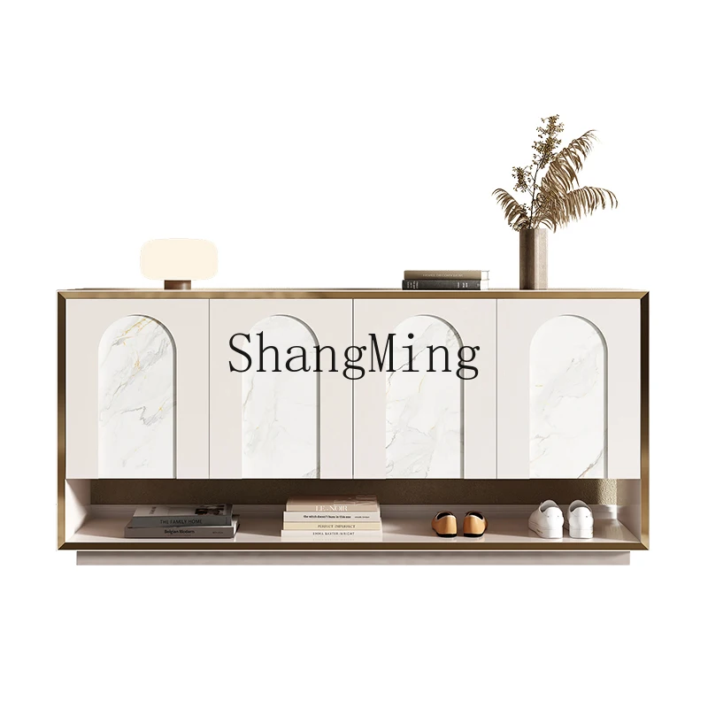 

LXY modern simple living room entrance entrance locker dining room rock slab side cabinet