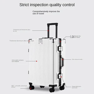 Neuer Aluminiumkoffer mit großer Kapazitätsstruktur, Koffer auf Rädern, 22.20.24.26.20 11 Hauptverkaufswagen zurück - №11