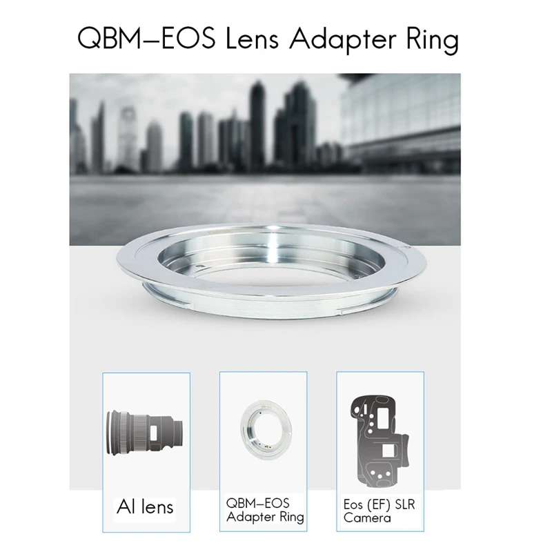 Bague d'adaptation d'objectif QBM-EOS pour objectif ROLLEI Rollei QBM vers IL EOS