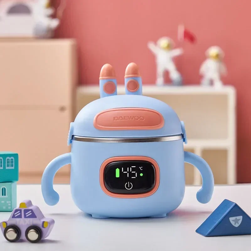 وعاء ترموستاتي للأجهزة المنزلية، وعاء عازل للأطفال، شحن، مقاوم للسقوط للأطفال، خالي من الماء، طعام تكميلي ذكي B