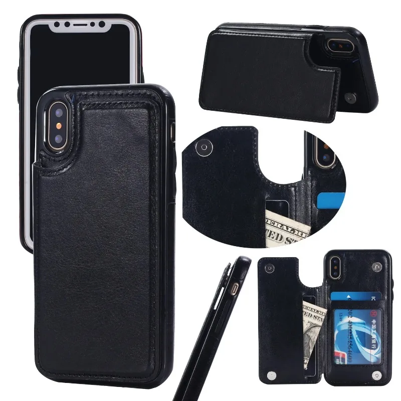 

Новый кожаный защитный чехол-флип INS Business Wallet для iPhone 17, 16, 15, 14, 13, 12, 11, 8, 7, X, XR, XS, Mini, Pro, Max, Plus