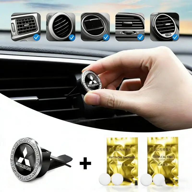 Difusor de Aromaterapia para Auto, Clip de Perfume Sólido para Ventilación de Aire Acondicionado, Accesorios Nuevos para Mitsubishi Pajero Mirage ASX Lancer Ralliart