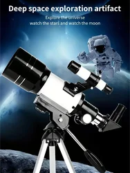 Astronomical Telescope with Finderscope Children's Professional Moon Observation High Power HD Outdoor Eyeglasses