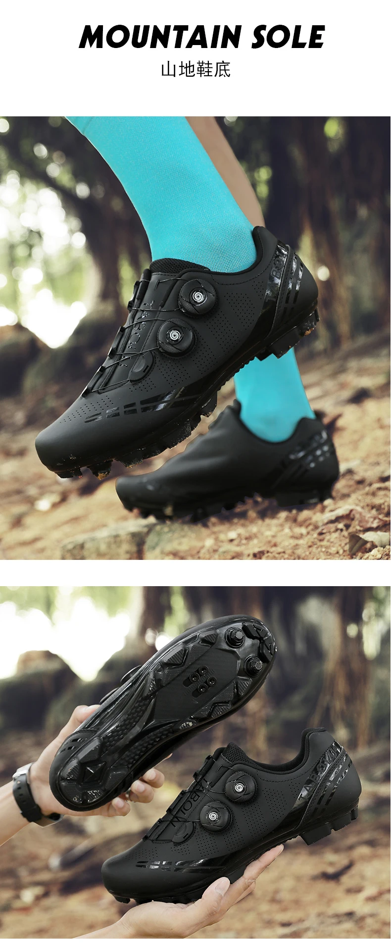 Atmungsaktive Radsportschuhe für Herren MTB Mountainbike Klickschuhe mit Harter Sohle Professionelle Renn- und Wettkampfschuhe SPD Damen Rennradschuhe – Detail 16
