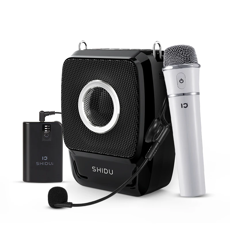 

SHIDU Dual Wireless High Powered Pa Speaker With UHF Wireless Microphone