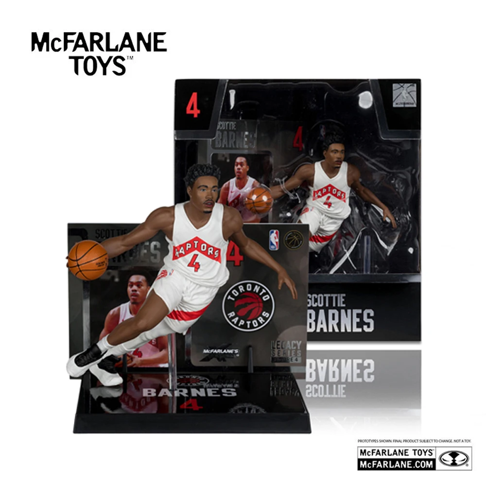Boneco de Ação McFarlane Toys Scottie Barnes Toronto Raptors NBA 7 polegadas - Modelo SportsPicks da McFarlane - Kit de Montagem
