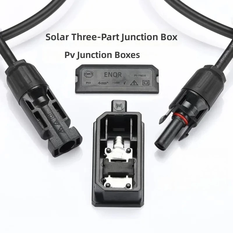 for Three-part Junction Box Photovoltaic Module Connector Adaptation Connector Outdoor Waterproof Box Solar Terminal