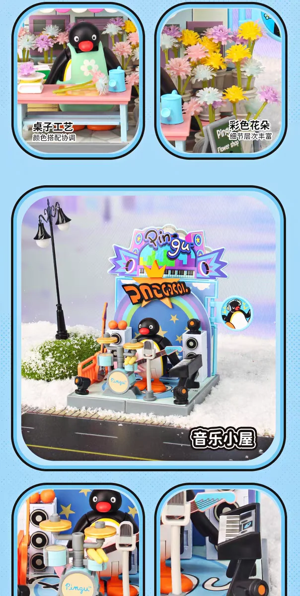Neue Original Pingu Blind Box Komplette Serie Niedliche Überraschungs-Sammelfiguren Modell Schreibtisch-Dekoration Zubehör Geburtstagsgeschenk – Detail 38