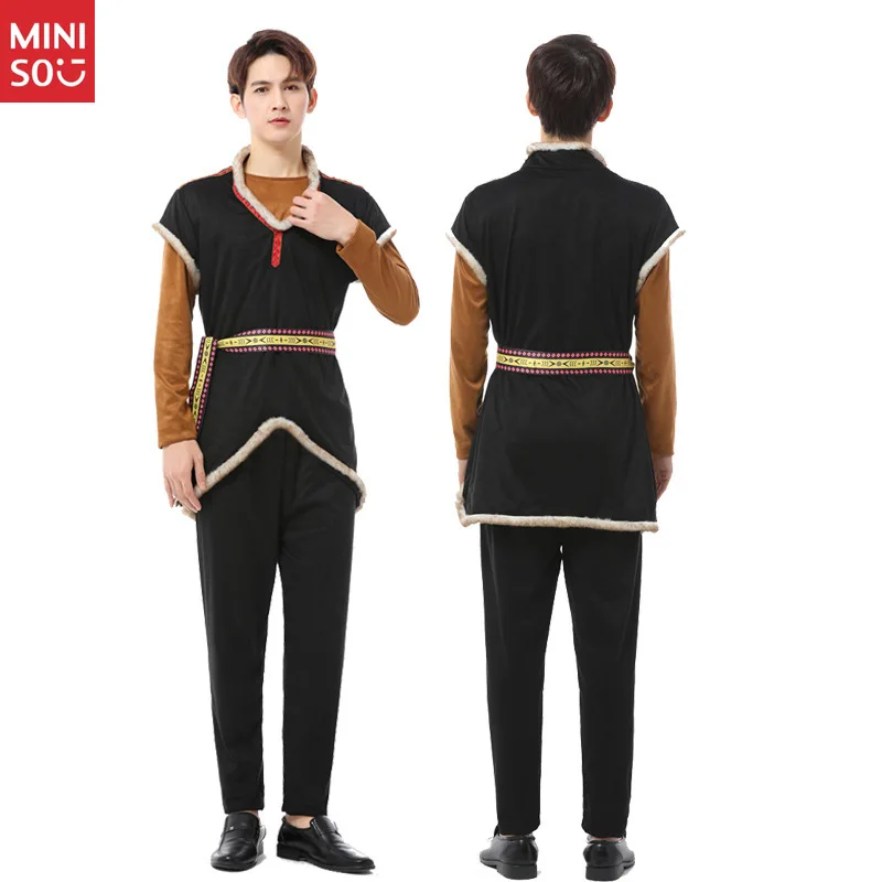   زي كريستوف فروزن للأطفال والكبار، زي الأمير للأولاد للحفلات التنكرية والأداء المسرحي