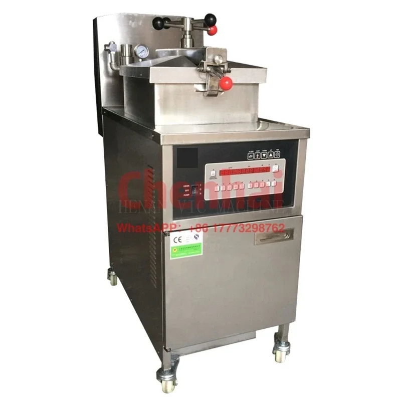 Hot sale Computer control chicken pressure fryer with oil filter system