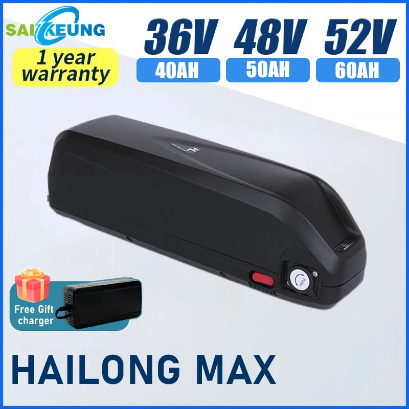 

36 48v 72v Hailong-E-Bike Lithium Battery, 20Ah 30Ah,40Ah,52V,60V,50ah,60AH, Bafang Ebike 250w-3000W Motor,with charger,free VAT