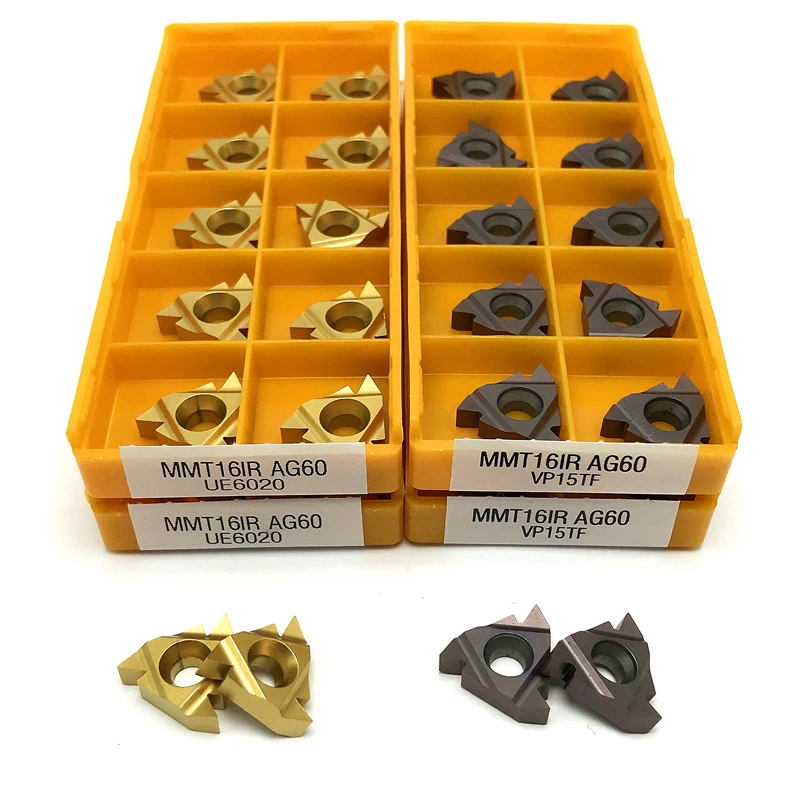 MMT16ER AG60 Carbide Inserts Thread Turning Tool Steel processing CNC lathe Turning Insert MMT16IR AG60  Lathe cutting tool