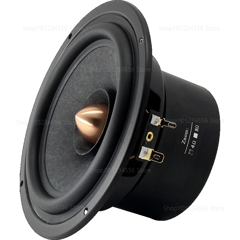 1Pieces  5.25 Inch Full-Range Speaker Driver Unit  Audiophile Grade Wool Fiber Paper Cone